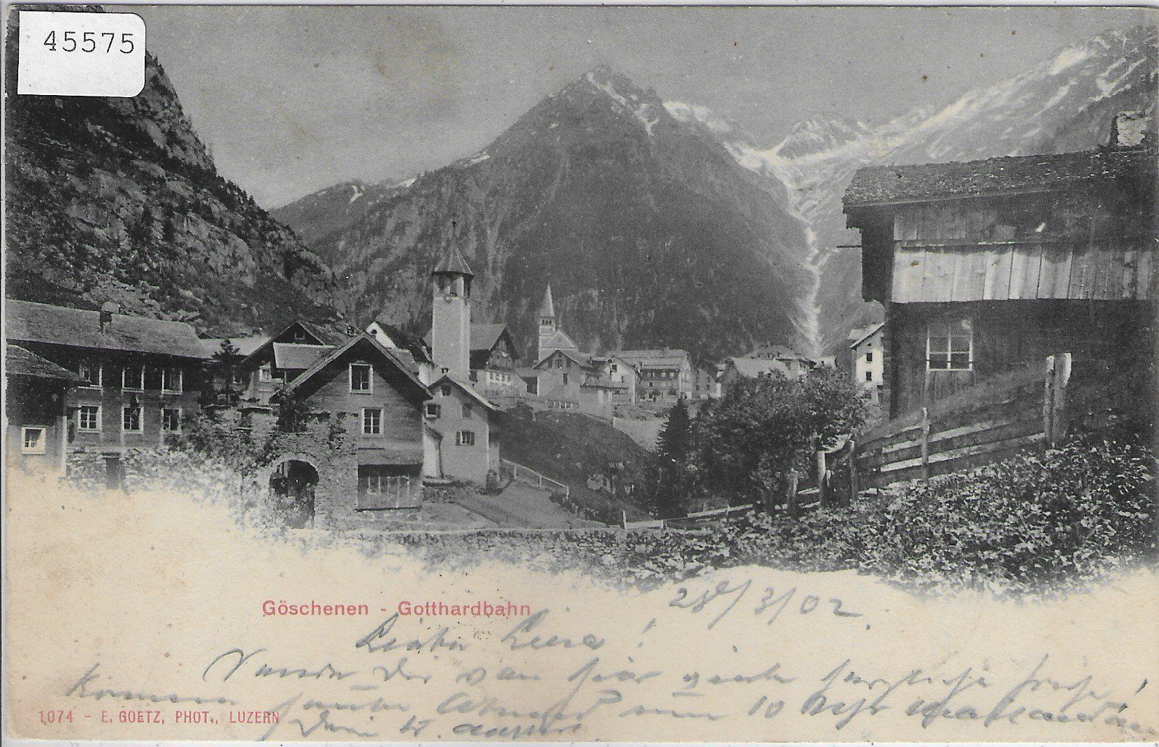 Ansichtskarten: Göschenen - Gotthardbahn – Gebraucht aus Ettingen von Kartenplanet