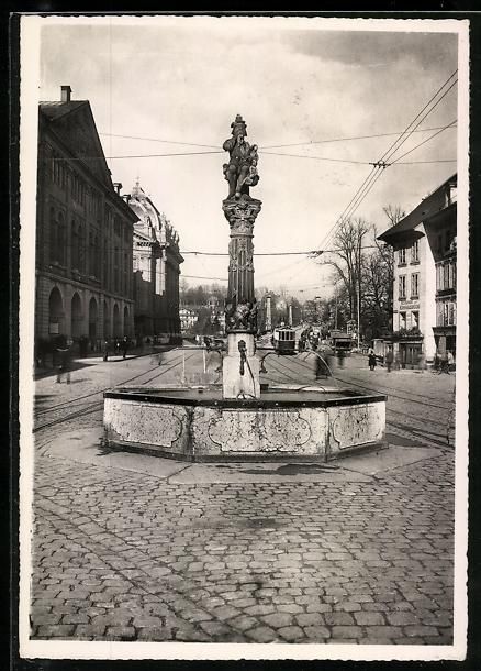 Ansichtskarten: Bern, Kindlifresserbrunnen mit Strassenb – Gebraucht aus Berlin von bartko-reher