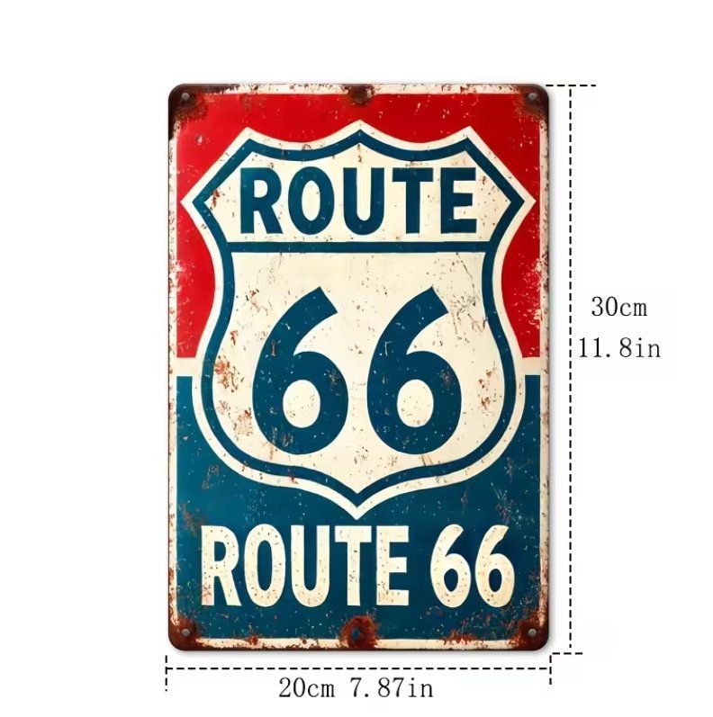 Schilder: Schild Route 66 – Neu und originalverpackt aus Gerlafingen von Tsuru 1