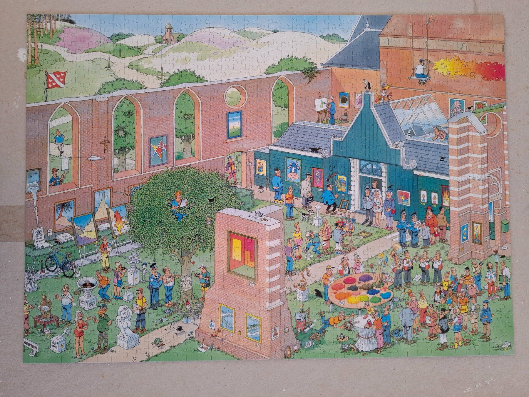 Puzzle: Jan van Haasteren Der Kunstmarkt Puzzle – Usato da Hinterkappelen venduto da Schampus 1