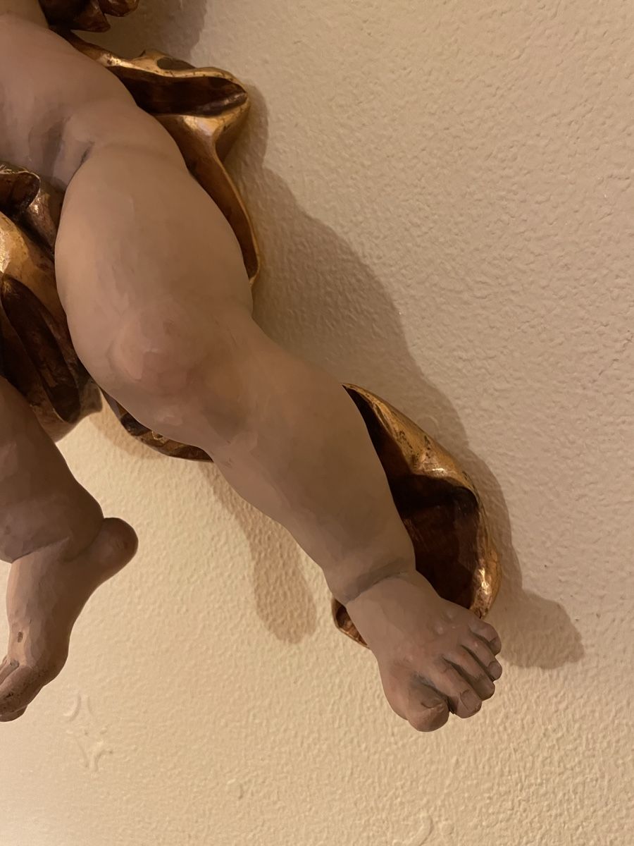 Statuette: Schöner geschnitzter Engel 58cm – Usato da Flawil venduto da Naphtali 3