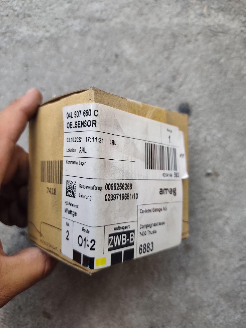 Volkswagen Tutti pezzi di ricambio auto: VW/ Audi Ölsensor 04L 907 660 C Neu – Nuovo e nell'imballaggio originale da Rebstein venduto da andi322
