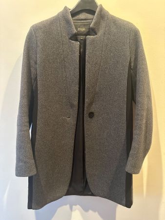 MAJE Wollmantel / Blazer-Mantel – Grau