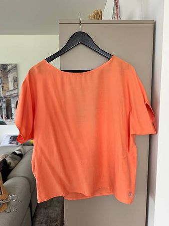 NEU Tencel Blusenshirt lachs/orange Gr 38/40