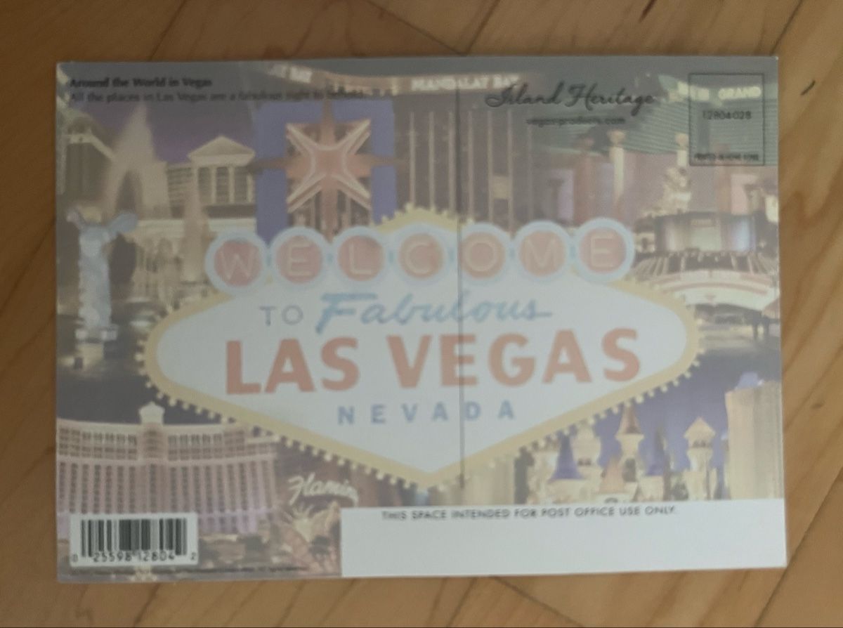 Cartoline postali: 3x Las Vegas Postkarten mit Glitzer – Nuovo (secondo la descrizione) da Sursee venduto da abcdxyz 7