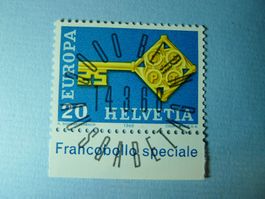 1968 Europa Marke 456 ET Vollstempel Schlüssel