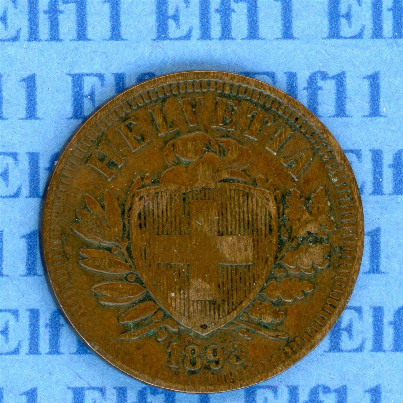 Tutti le monete: CHF___0.02 1893 ss-vz 2 Rappen – Usato da Widnau venduto da Elf11