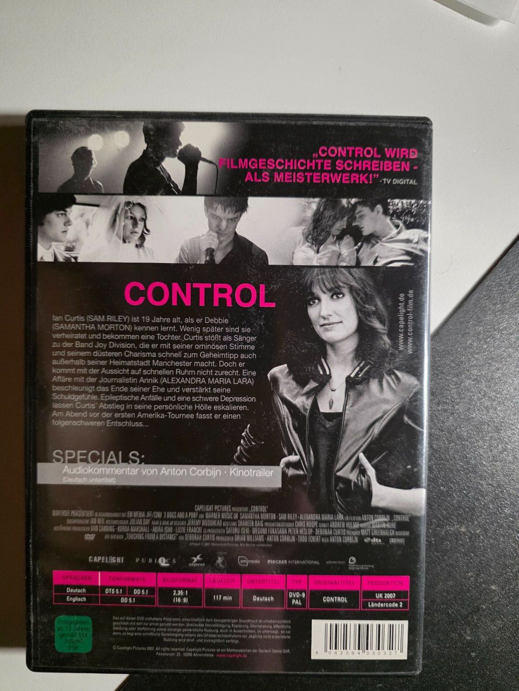 Tutti i DVDs: DVD Control  Anton Corbijn – Usato da Walterswil BE venduto da Lonitti 1