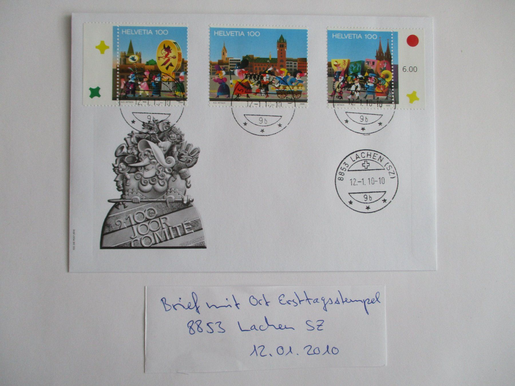 Alle Briefmarken: Sonderbrief Ort Ersttagsstempel 8853 Lachen – Gebraucht aus Langnau b. Reiden von Aktuell88
