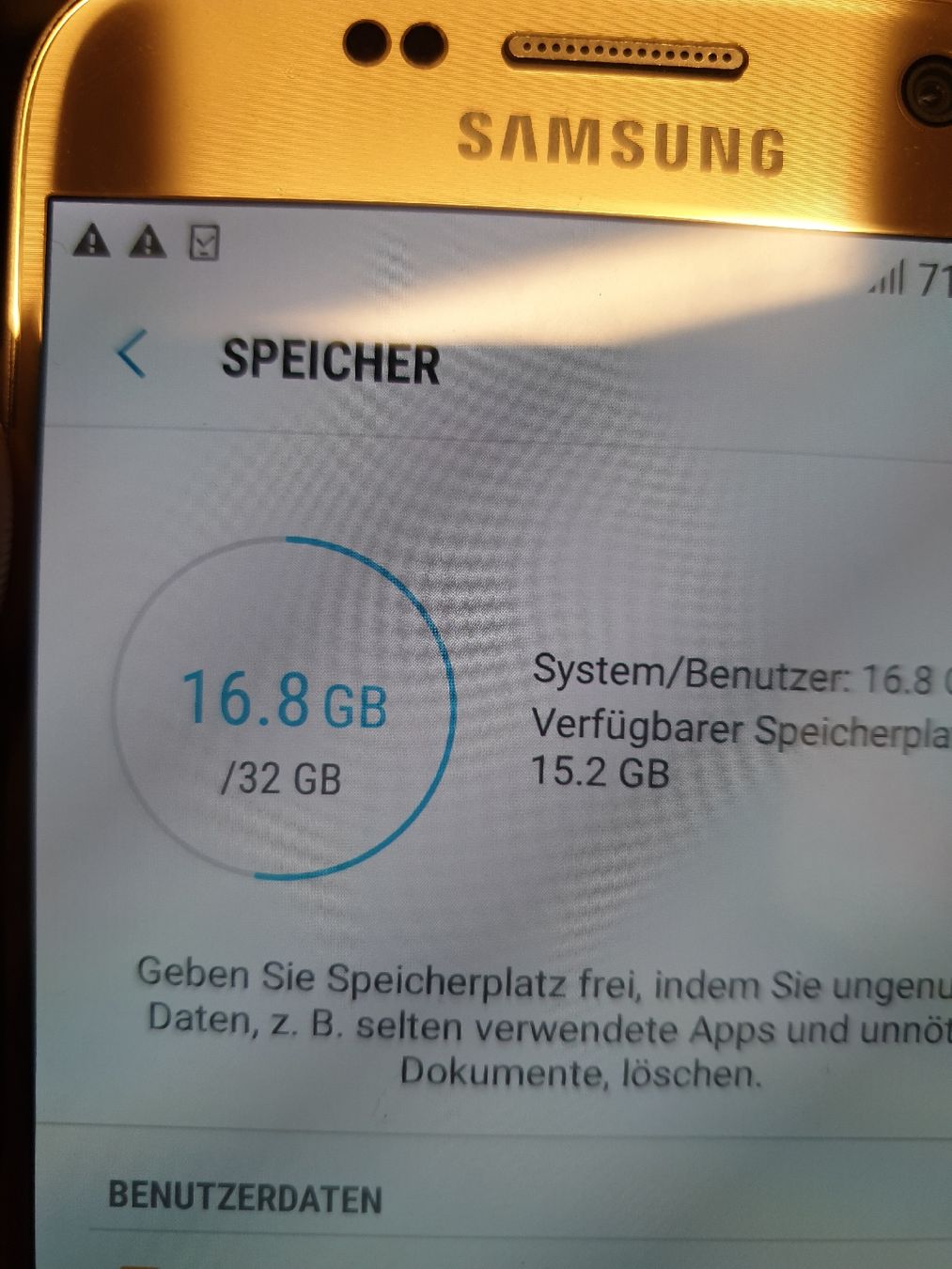 Samsung Telefoni cellulari / Smartphones: Samsung Galaxy S7 Gold 32GB – Difettoso da Ittigen venduto da Ziok187 5