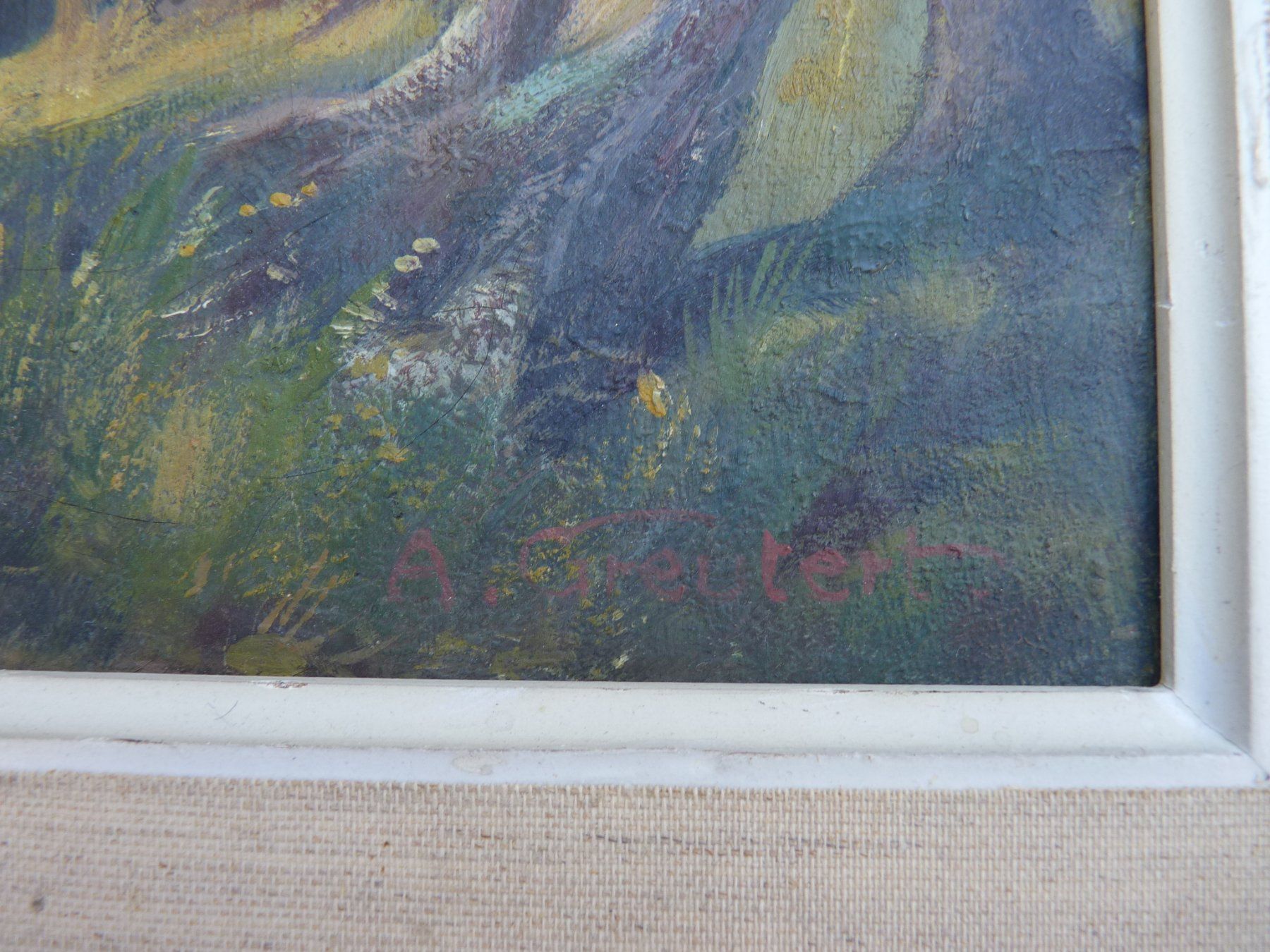 Gemälde: Antikes Oelbild A. Greutert 1925 – Gebraucht aus Küsnacht ZH von zoliboli01 2