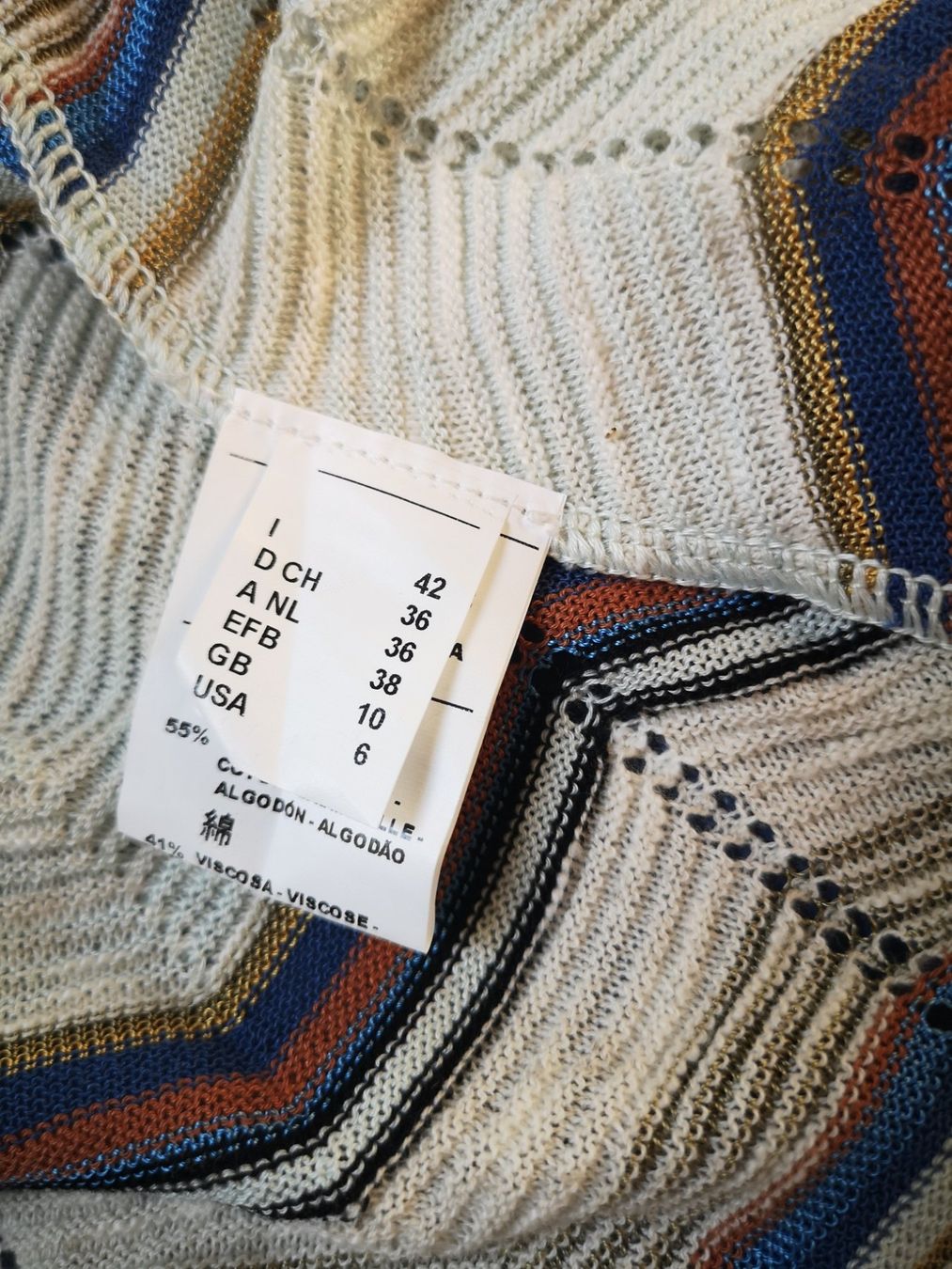 Missoni Giacche: Missoni Strickjacke mit Gürtel Gr. CH 36 – Usato da Meggen venduto da Bilanz70 3