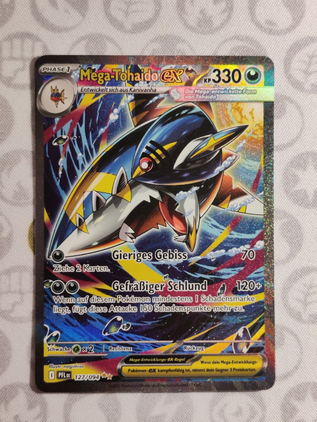 Pokémon Carte collezionabili: Mega-Tohaido ex PFL 127/094 DE – Nuovo (secondo la descrizione) da Steffisburg venduto da HMStufi