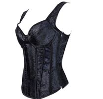 Gothic Korsett Corset V2 aus Brokat  XL XXL 3XL