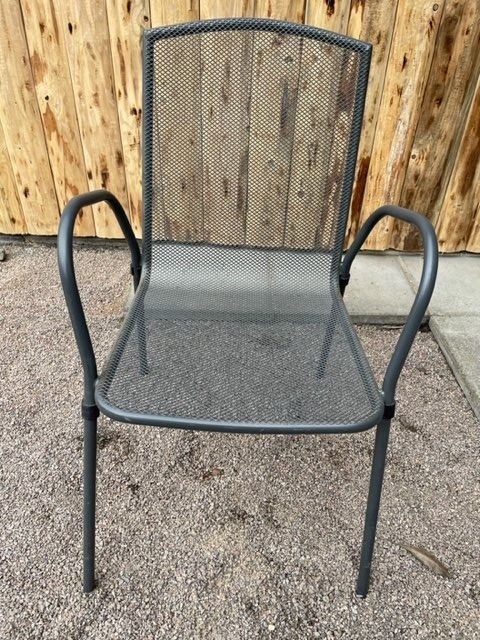 Gartenstühle Niedriglehnen Metall Anthrazit Kaufen auf Ricardo
