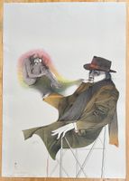 Grosse Lithografie, handsigniert Bruno Bruni     (ID b3823)