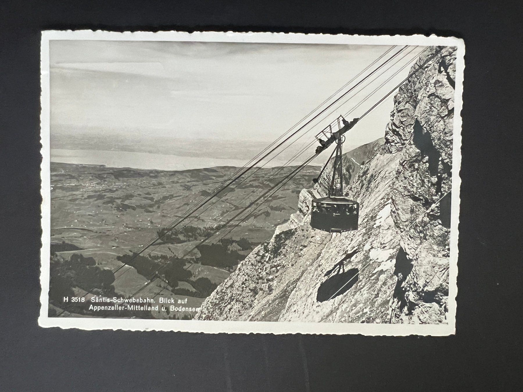 Ansichtskarten: Ansichtsk. 1937 Säntis mit Bahnstempel    (V508) – Gebraucht aus Hinwil von Sidi4