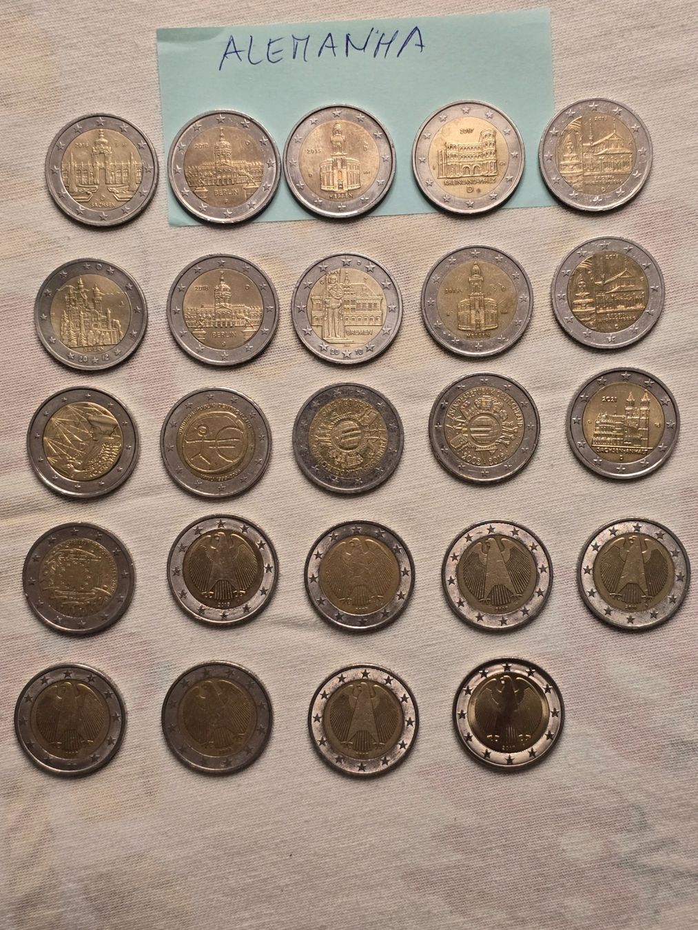 Tutti le monete: 2-Euro-Münzen Deutschland – Usato da Neuenhof venduto da brasvarela