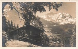 Wengen BE Chalet mit Blick Jungfrau Bergdorf