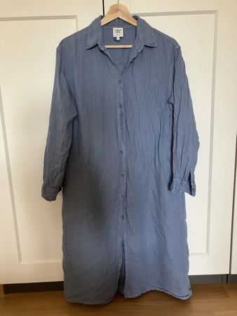 Kleid Collectif mon Amour 100% Leinen Grösse M blau
