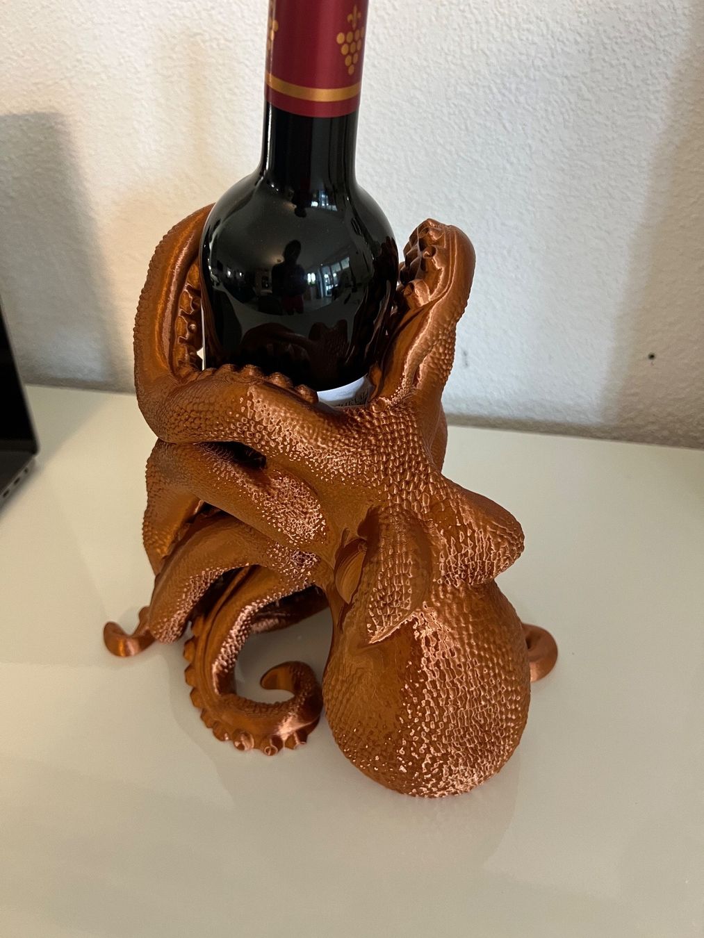 Weingestelle & -ständer: Pieuvre support pour bouteille – Neu (gemäss Beschreibung) aus Vicques von PAMB3D 5