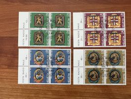 1983 PP   CH Erstag gest.Viererblock mit Tab  (K209)