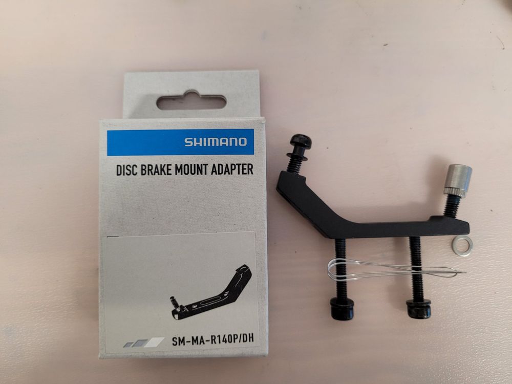 Shimano SM-MA-R140P/DH break mount adapter post/flat mount (Neu (gemäss ...