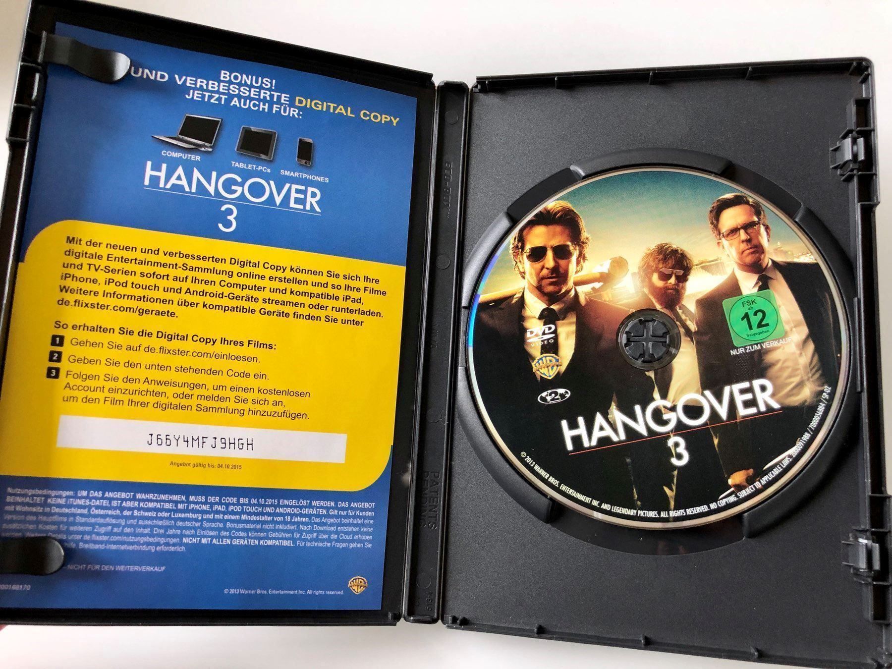 Tutti i DVDs: DVD - HANGOVER 3 – Usato da Gommiswald venduto da Aloha.Spirit 3