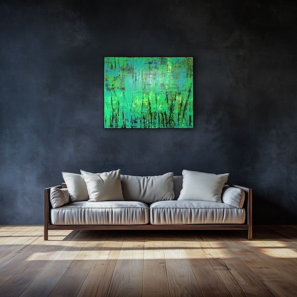 Gemälde: ANLUART – RELAX – Original Acrylgemälde 100x80 cm – Unikat – Neu und originalverpackt aus Bülach von ANLUART