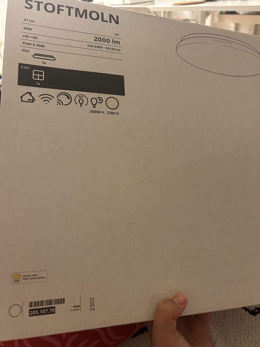 Ikea Lampade: Brand New IKEA STOFTMOLN Smart LED Lamp – Nuovo e nell'imballaggio originale da Basel venduto da mac_z7c7 1