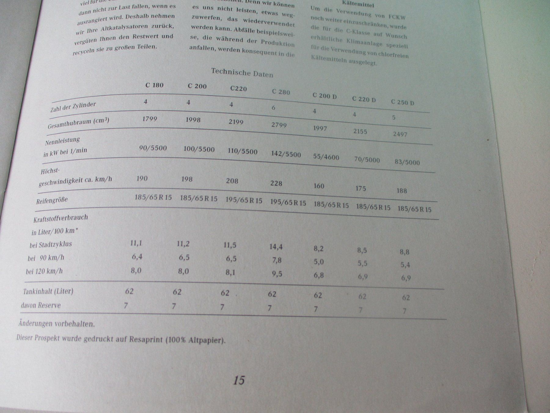 Mercedes-Benz Documenti: KATALOG C-KLASSE – Usato da Langnau i. E. venduto da Superseven69 3