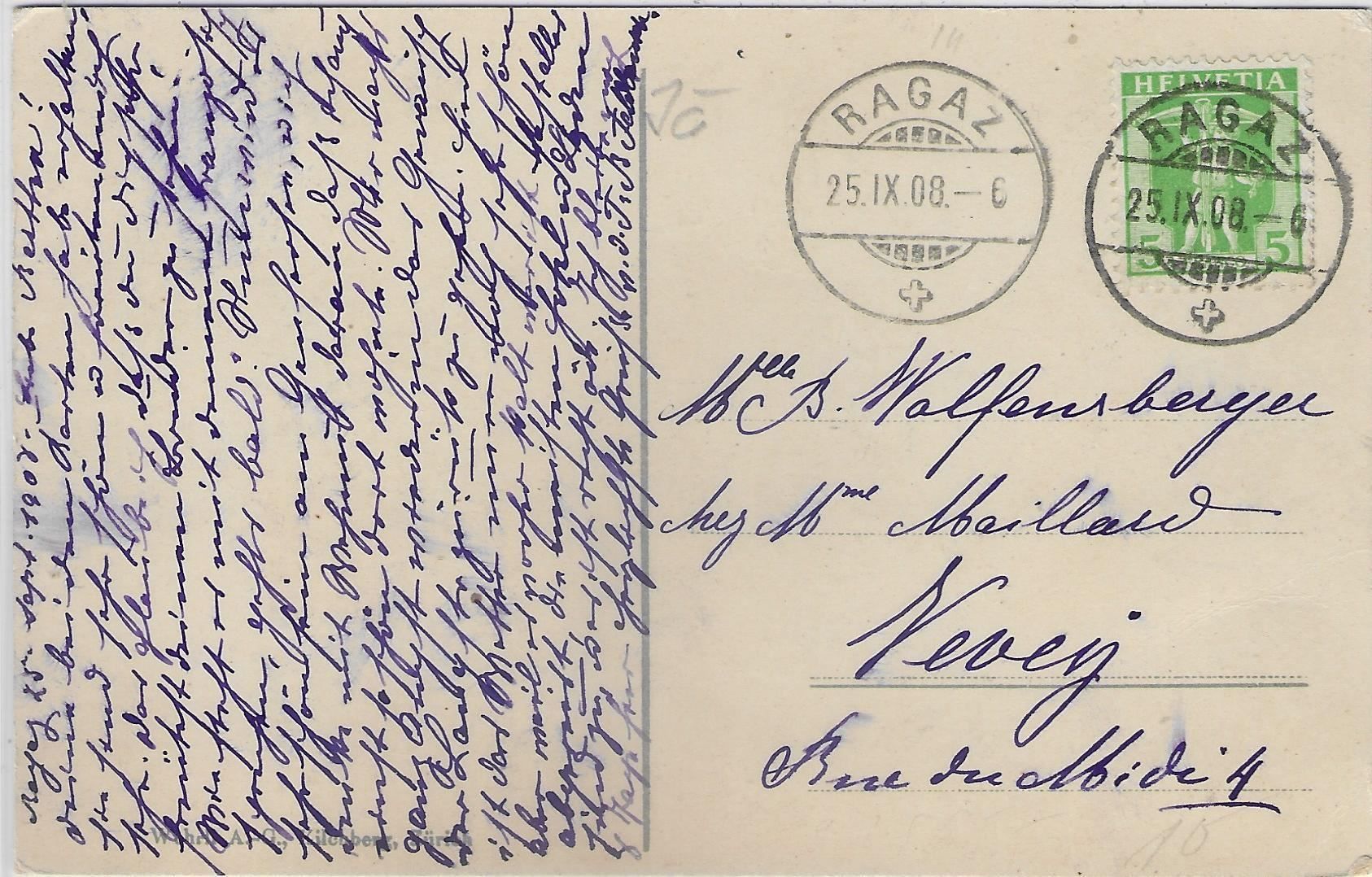 Cartoline postali: Bad Ragaz - Eingang in die Badstrasse – Usato da Ettingen venduto da Kartenplanet 1