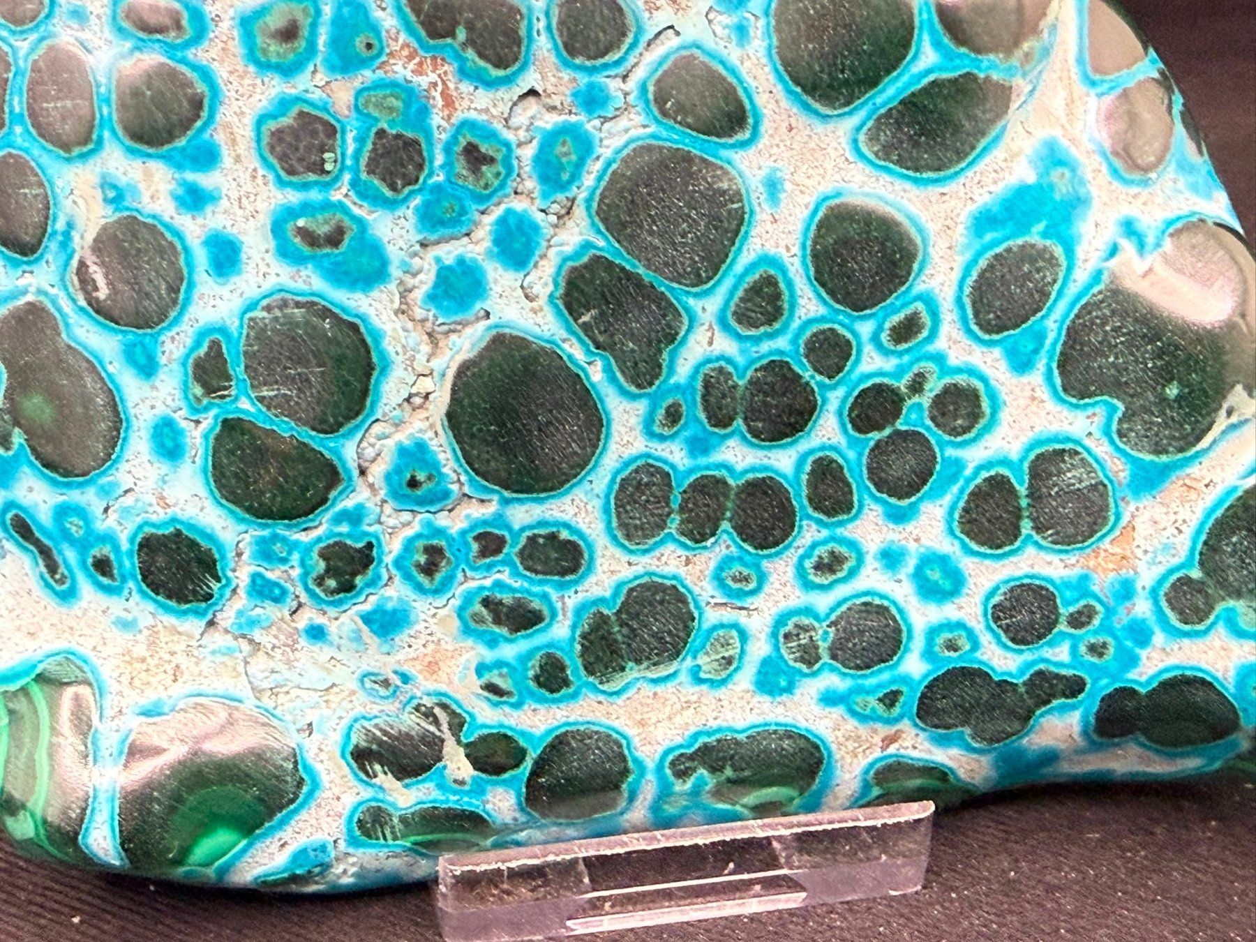 Minéraux & Lithothérapie: Malachit und Chrysocolla poliert – D'occasion à Schinznach Bad par Demerald 4