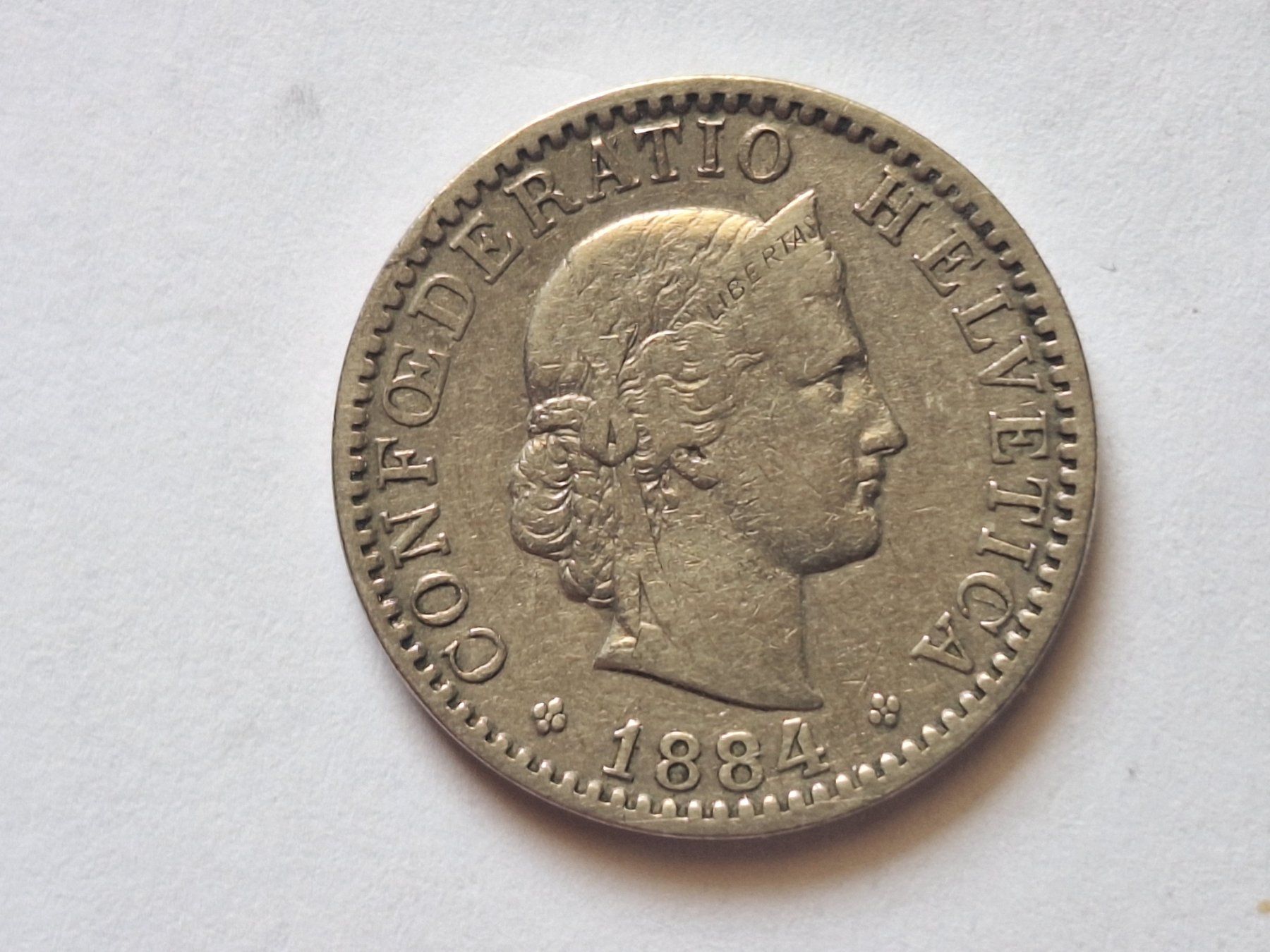 Toutes les monnaies: 20cts 1884 ss – D'occasion à Couvet par zeze03