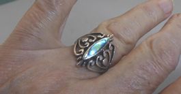 Ring 925 Silber mit Perlmutter