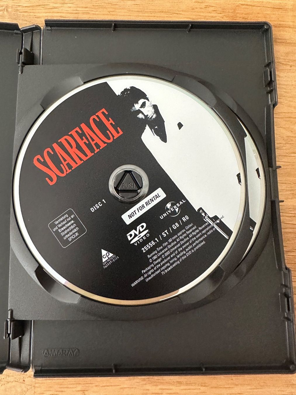 Tutti i DVDs: DVD Al Pacino Scarface – Usato da Kestenholz venduto da Inna09 2