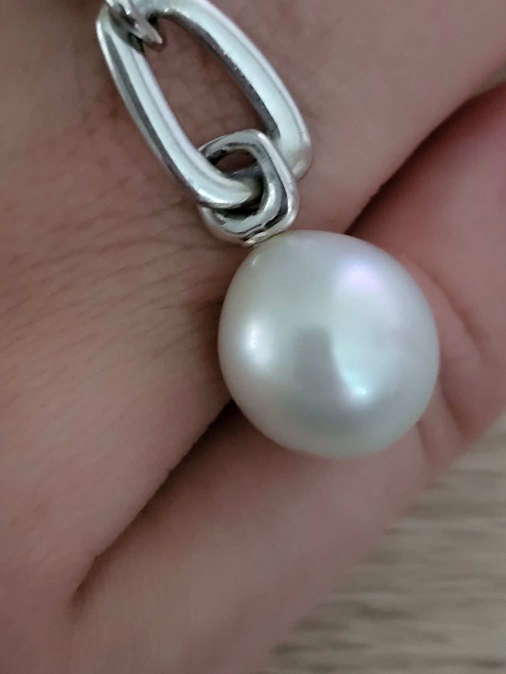 Catenine: Edle Designerkette mit ca 165 Brillanten und einer Perle – Nuovo (secondo la descrizione) da Unterägeri venduto da Altgoldschmuck 5