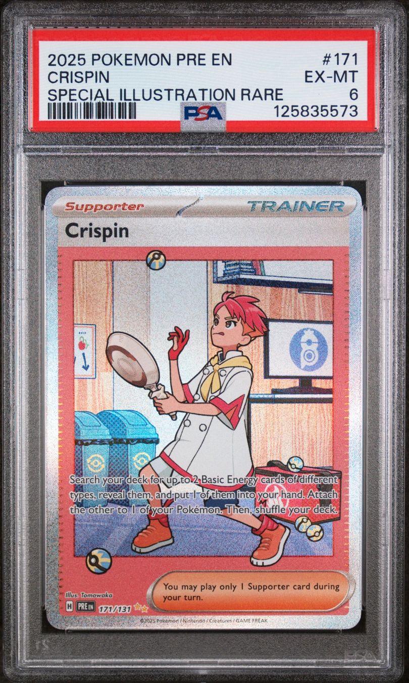 Pokémon Sammelbilder & Trading cards: PSA 6 - ENG -  Crispin #171- Prismatic Evolutions – Neu (gemäss Beschreibung) aus Zürich von bli_yl5l