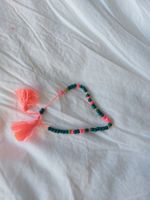 Très joli bracelet rose fluo/vert réglable NEUF