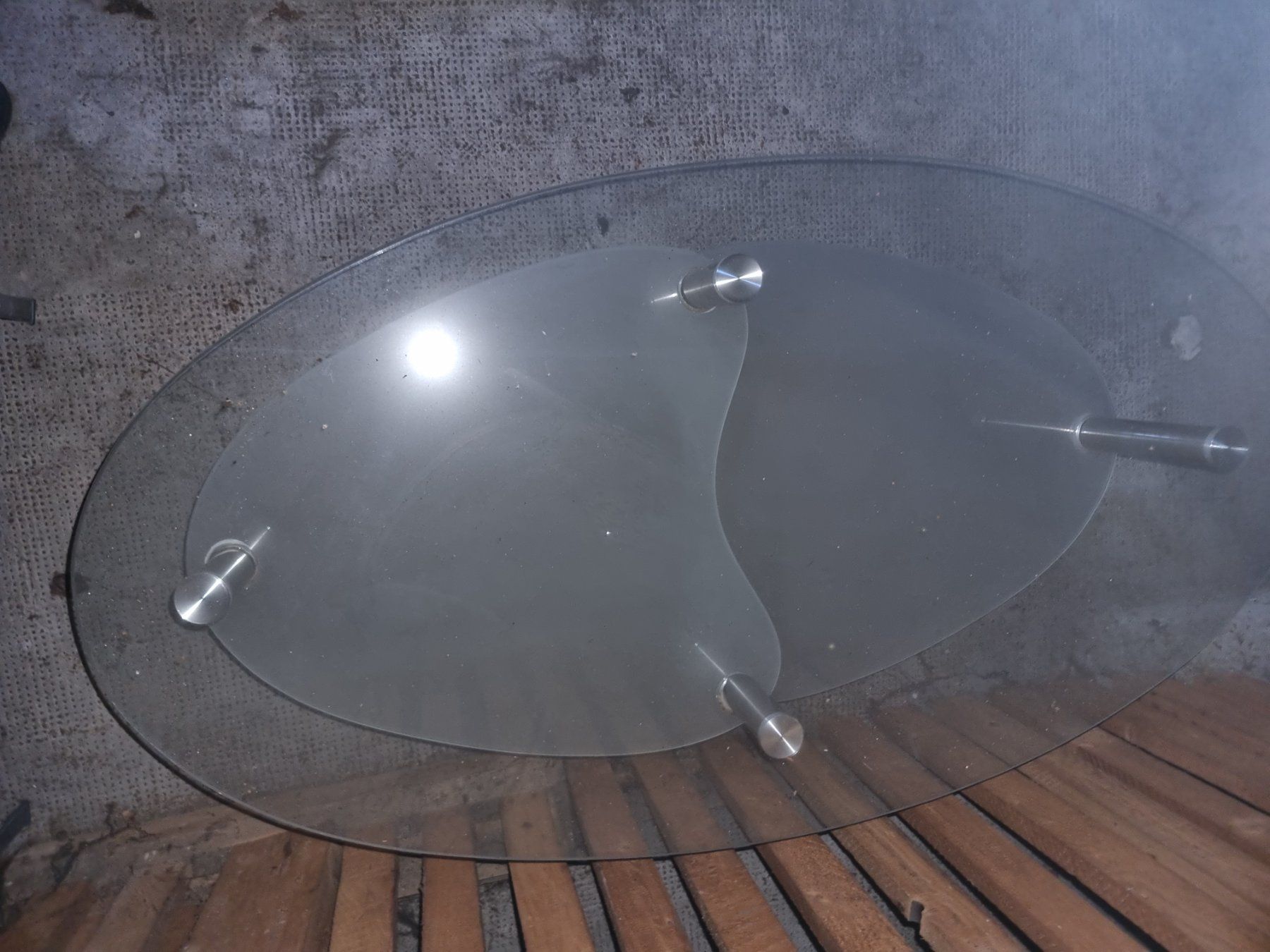 Tische: Table basse ovale en verre – Gebraucht aus Carouge GE von Ava_gllm 1
