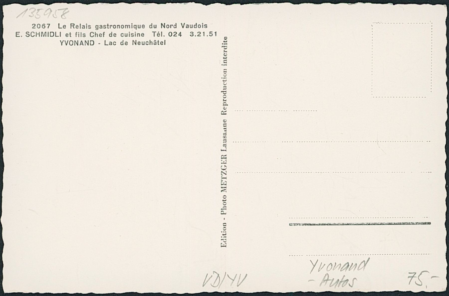 Cartoline postali: VD Yvonand - Auto – Nuovo (secondo la descrizione) da Schindellegi venduto da leecollect 1