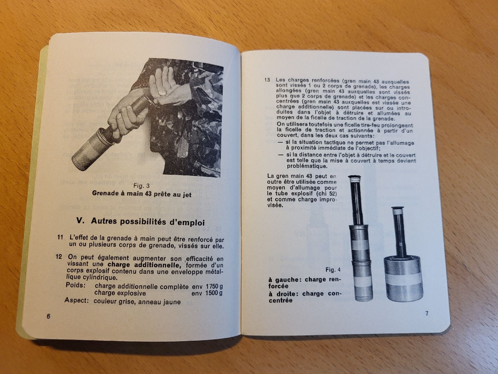 Livres: Règlement "La grenade à main et le tubes explosif" – D'occasion à Massongex par Jalon71 1