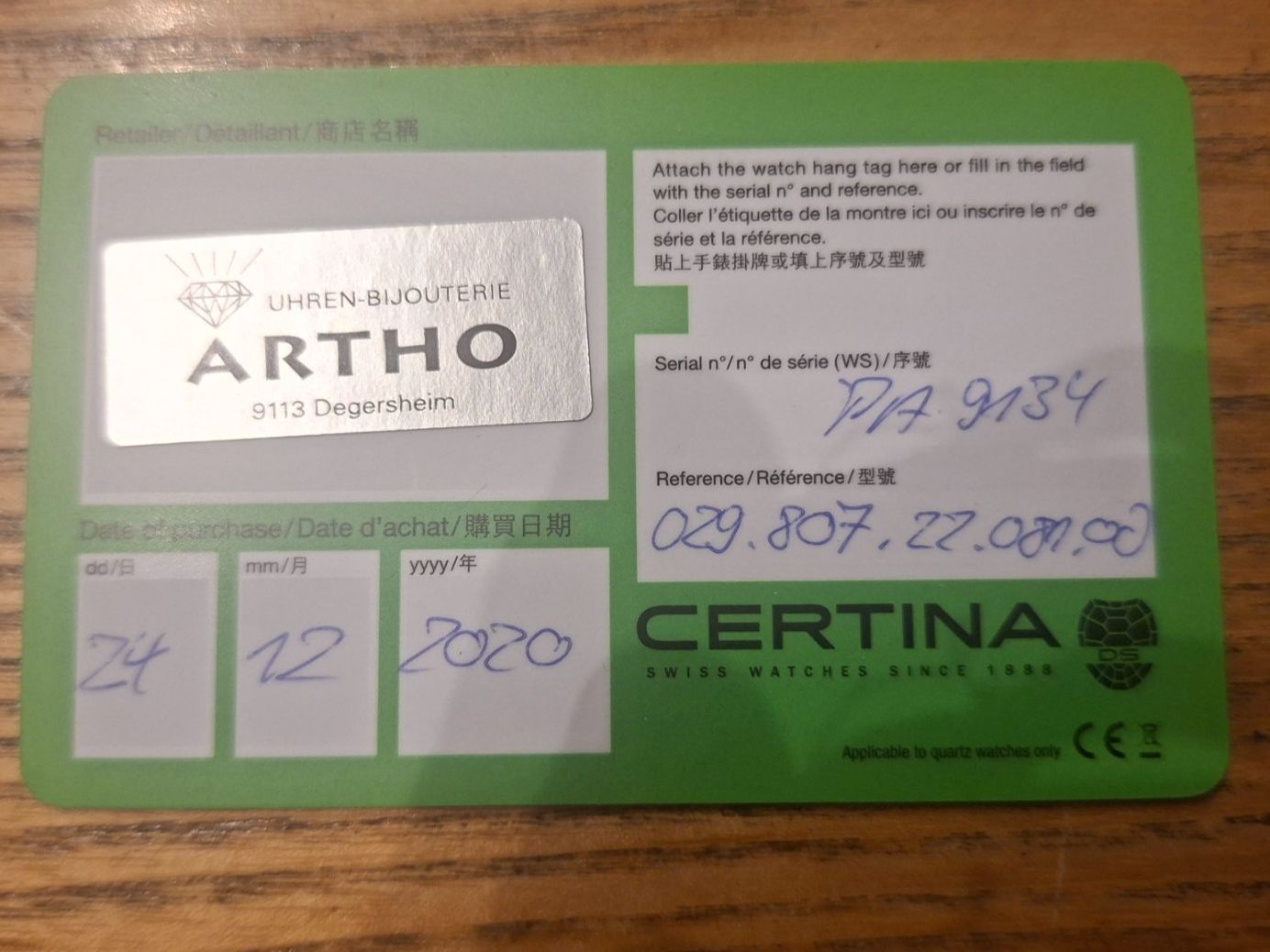 Certina Orologi: Cerlina Powermatik 80 – Usato da Vitznau venduto da mgaraventa 4