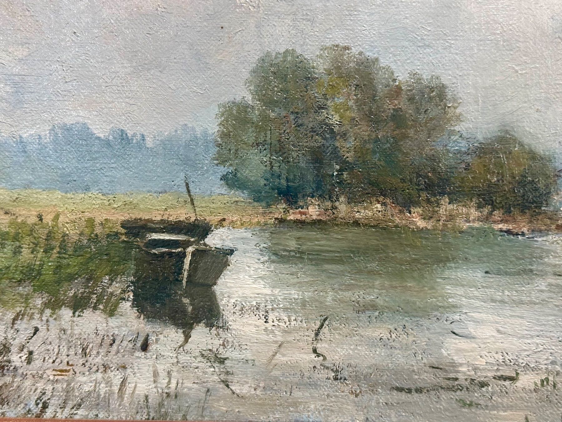 Dipinti: Ölgemälde "Landschaft", signiert. A. Van Noort – Usato da Basel venduto da artthings4you 1