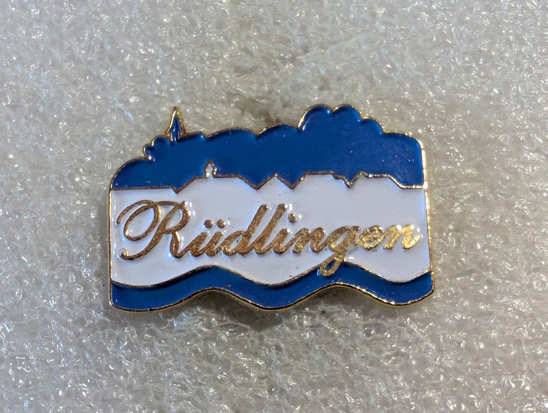 Placchette & Badge: Ansteckpin 187: Rüdlingen – Usato da Oppligen venduto da Pin-Fall-Shop