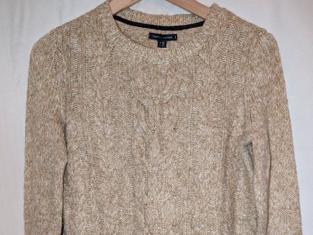 Tommy Hilfiger Strickpullover, beige, Gr. XS