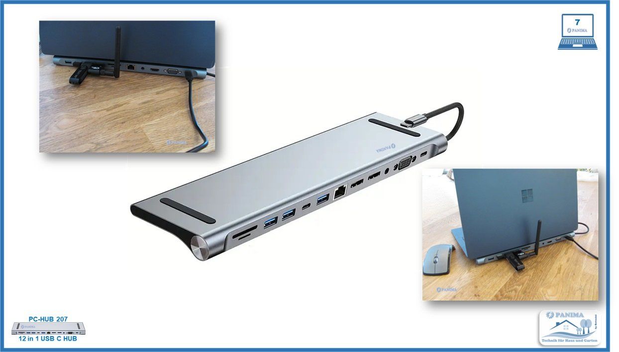 Hub & Switch: Dockingstation USB-C-12-in-1 HUB – Nuovo e nell'imballaggio originale da Luterbach venduto da PANIMA1 6