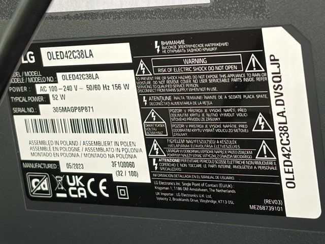 LG Televisori: LG OLED 42c Fernseher – Usato da Bern venduto da Namhel 1