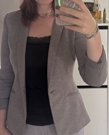 Damen Blazer H&M grau  tailliert guter Zustand