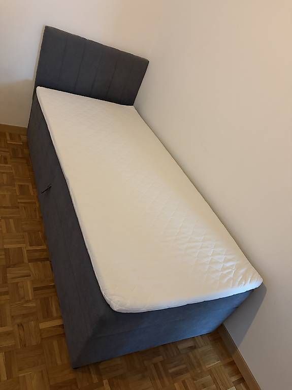 Letti: Lit coffre 90x200 cm avec matelas + surmatelas – Usato da Lausanne venduto da lou_6qrm